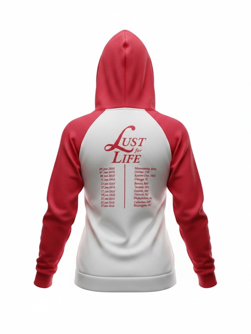 Lana Del Rey 2018 Tour Raglan Sweatshirt - Picture 2 of 5
